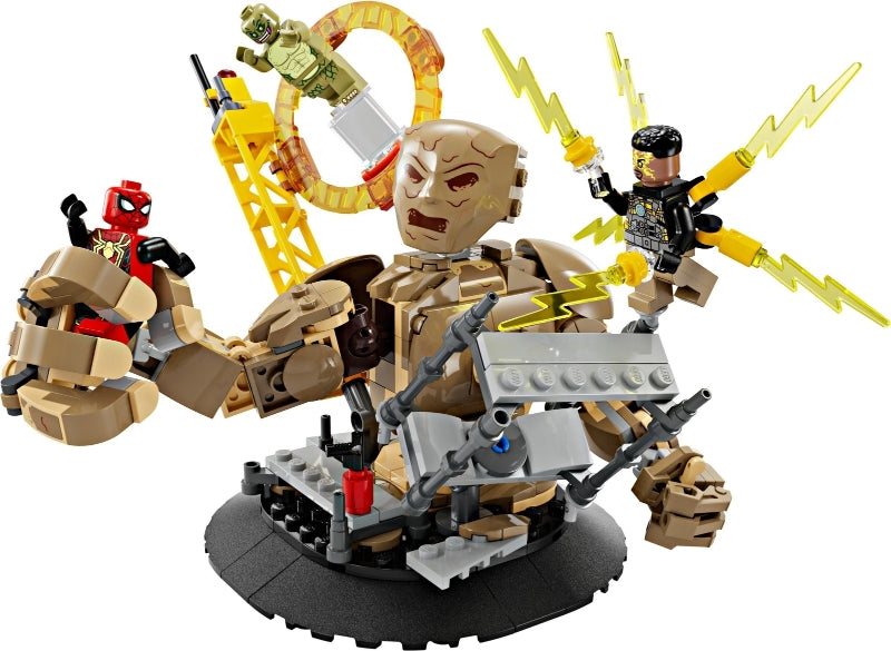 76280 Spider-Man vs. Sandman: Final Battle- missing lizard