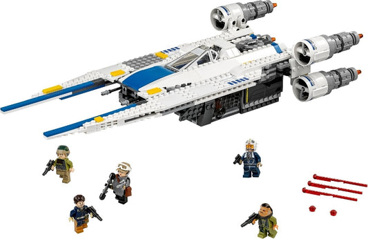 75155 Rebel U-Wing Fighter sun damaged, missing figs