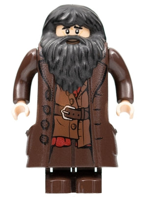 hp111 Rubeus Hagrid - Dark Brown Topcoat with Buttons (Light Nougat Version with Movable Hands)