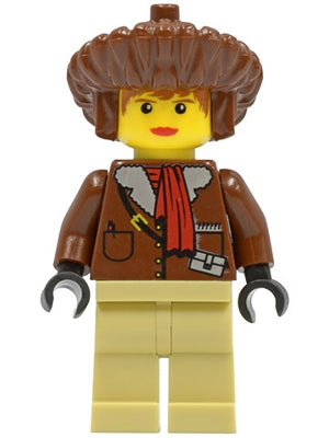 adv028 Pippin Reed / Miss Gail Storm - Brown Parka, Tan Legs, Brown Mongolian Hat