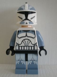 sw0331 Clone Trooper, 104th Battalion 'Wolfpack' (Phase 1) - Sand Blue Markings, White Jet Pack, Large Eyes- missing jetpack