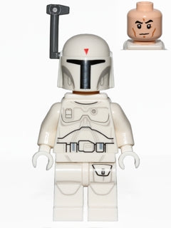 sw0631 Boba Fett - White, Detailed Pattern- missing jetpack