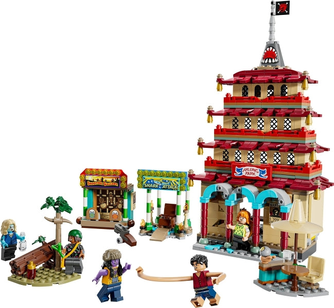 75638 Battle at Arlong Park- no figs, missing 2 side builds