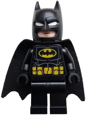 sh1005 Batman - Black Suit, Yellow Belt with Medium Nougat Details, Cowl with White Eyes