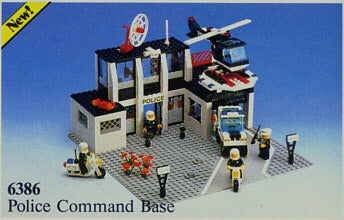 6386 Police Command Base- no figs, missing pieces