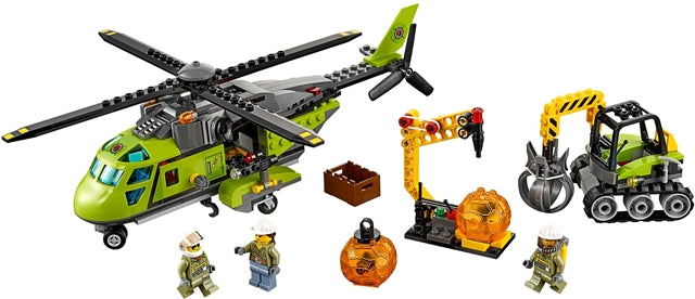 60123 Volcano Supply Helicopter- no figs