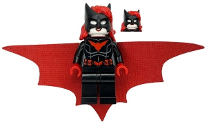 sh1083 Batwoman - Cape Black and Red Sides