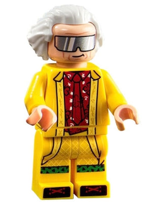 btf002 Doc Brown - Long Hair, Yellow Coat