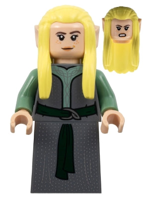 lor120 Rivendell Elf - Female, Dark Bluish Gray Robe
