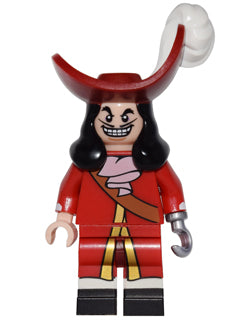 dis016 Captain Hook, Disney, Series 1 (Minifigure Only without Stand and Accessories)