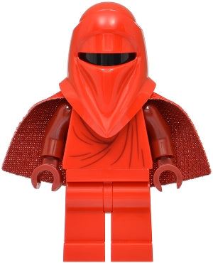 sw1509 Imperial Royal Guard - Dark Red Arms and Hands, Torso Creases on Front and Back, Very Short Spongy Cape