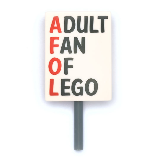 Protest Sign - Adult Fan of Lego