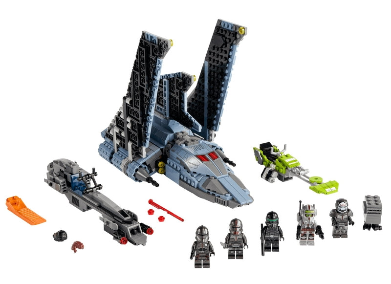 75314 The Bad Batch Attack Shuttle- missing crosshair, hunter, and side build
