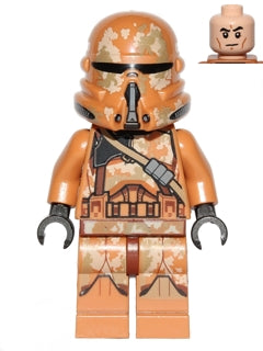 sw0605 Clone Airborne Trooper (Phase 2) - Geonosis Camouflage, Smirk -torso crack