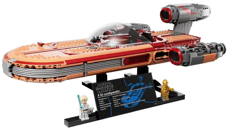 75341 Luke Skywalker's Landspeeder - UCS- missing 1 fig and stand