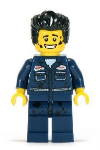 col095 Mechanic, Series 6 (Minifigure Only without Stand and Accessories)