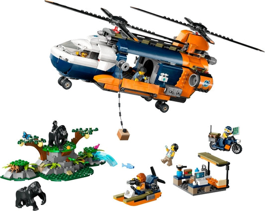 60437 Jungle Explorer Helicopter- no figs, copter only missing pieces