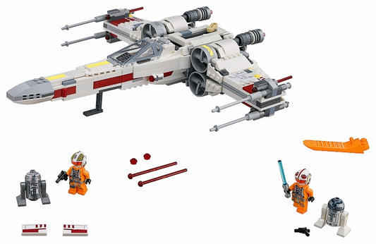 75218 X-Wing Starfighter - yellowed, missing silver astromech