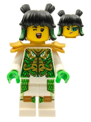 mk042 Mei - Dragon Armor Suit, Pearl Gold Shoulder Pads, Hair