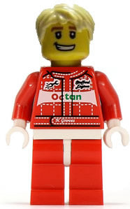 col040 Race Car Driver, Series 3 (Minifigure Only without Stand and Accessories)