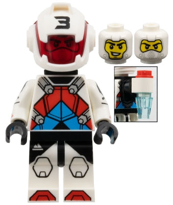 col451 Jetpack Racer, Series 27 (Minifigure Only without Stand and Accessories)