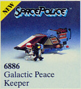 6886 Galactic Peace Keeper- no figs, missing pieces