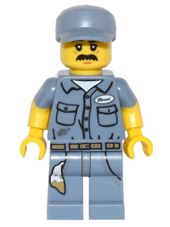 col236 Janitor, Series 15 (Minifigure Only without Stand and Accessories)