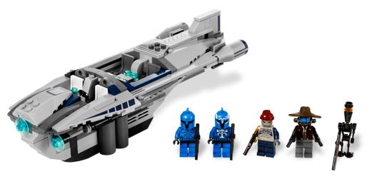 8128 Cad Bane's Speeder- 2 figs, no cad bane