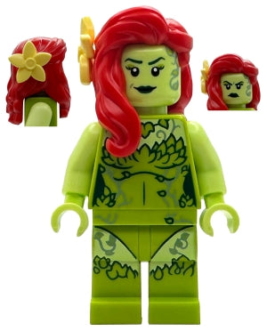 sh1086 Poison Ivy - Lime Outfit, Yellowish Green Arms, Flower