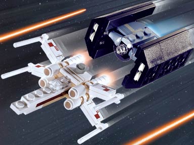 4484 X-wing Fighter & TIE Advanced - Mini
