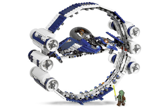 7661 Jedi Starfighter with Hyperdrive Booster Ring- missing kit fisto