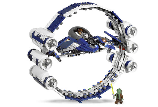 7661 Jedi Starfighter with Hyperdrive Booster Ring- missing kit fisto