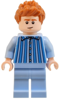 hp517 Percy Weasley - Bright Light Blue Striped Pajamas