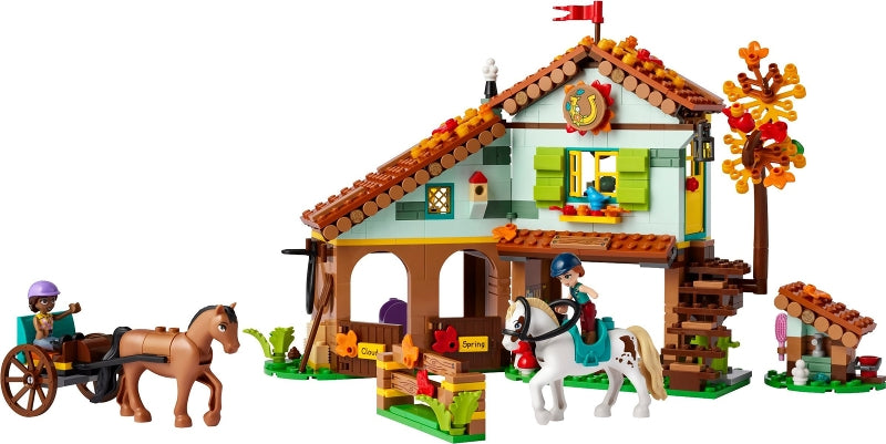 41745 Autumn's Horse Stable- no figs, missing 1 horse
