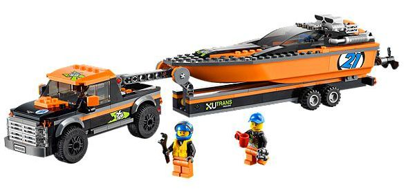 60085 4x4 with Powerboat- no figs