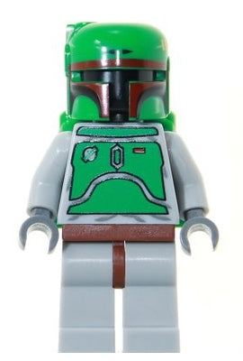 sw0002b Boba Fett - Bluish Grays - Dark Red Helmet Highlights