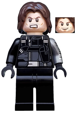 sh0257 Winter Soldier - Dark Brown Hair, Black Hands