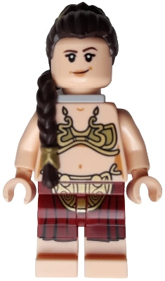 sw1389 Princess Leia - Jabba Slave Outfit, Dark Brown Braid over Shoulder