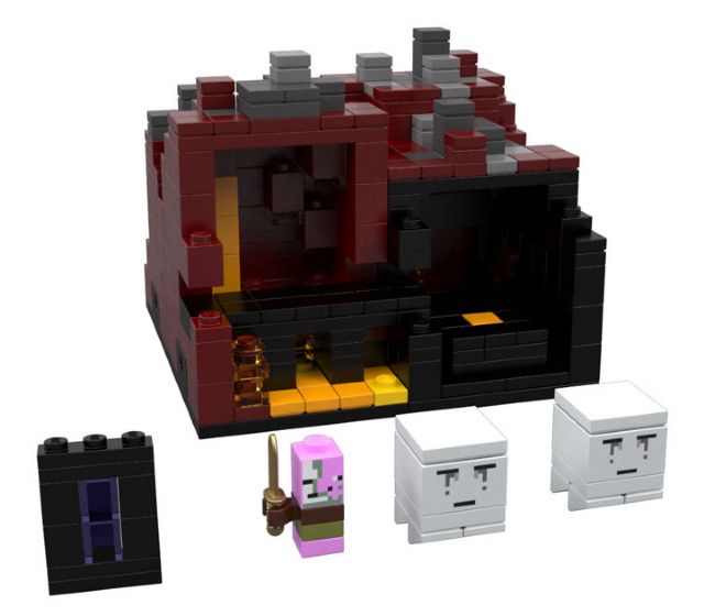 21106 Minecraft Micro World - The Nether- no figs