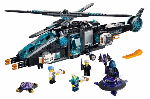 70170 UltraCopter vs. AntiMatter- missing some pieces, missing antimatter and 1 fig