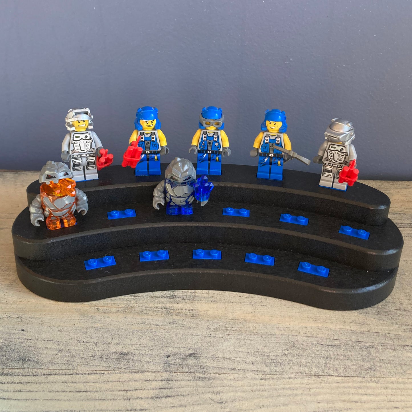 BLUE Crescent Display Stand - Holds 16