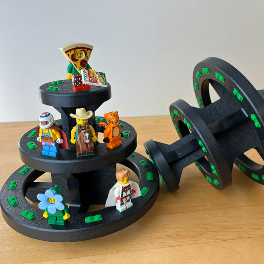 Round 3-Tier Display Stand - Bright Green