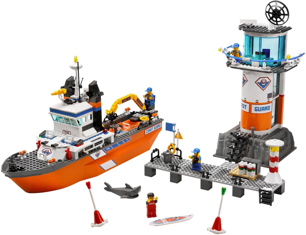 7739 Coast Guard Patrol Boat & Tower missing dock