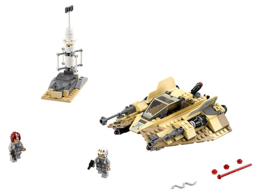 75204 Sandspeeder missing figs and side build