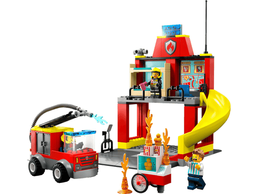 60375 Fire Station and Fire Truck