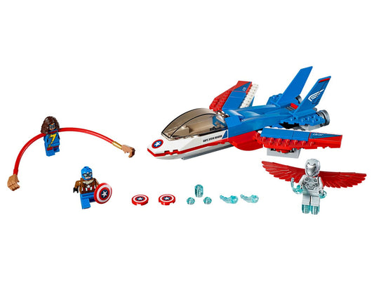 76076 Captain America Jet Pursuit no figs