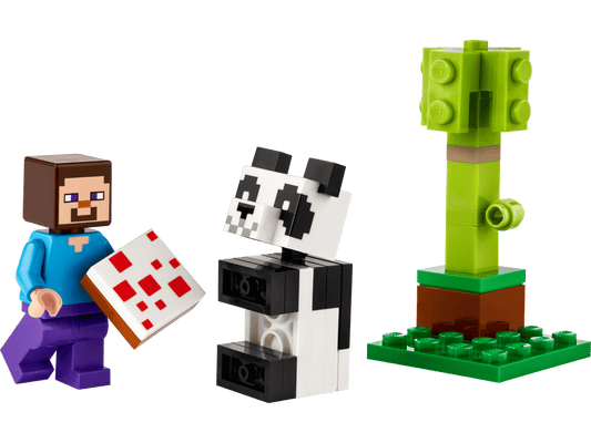 30672 Steve and Baby Panda polybag